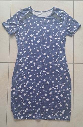 Kleid blau stern xl - stern, gr.