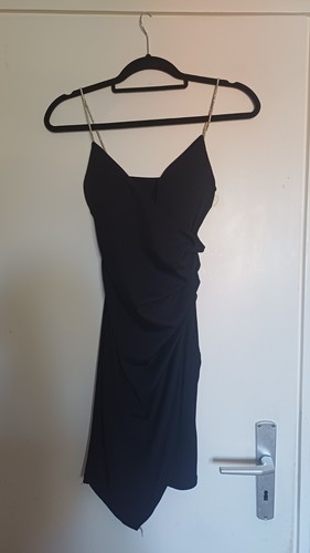 Schwarzes kleid mit glitzer - schwarzes,