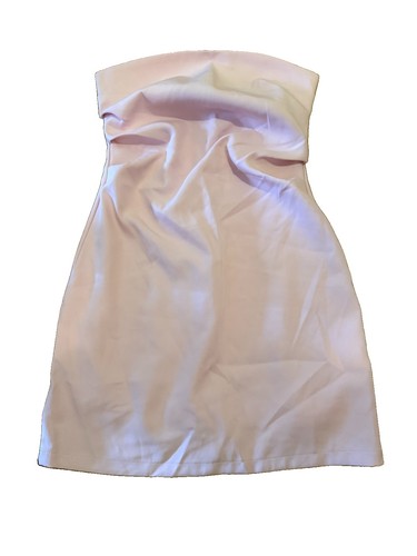 Rosafarbenes bandeau minikleid - rosafarbenes,