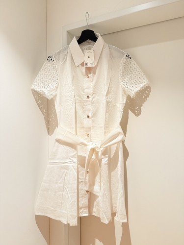 Sommer mini kleid weiss - mini,