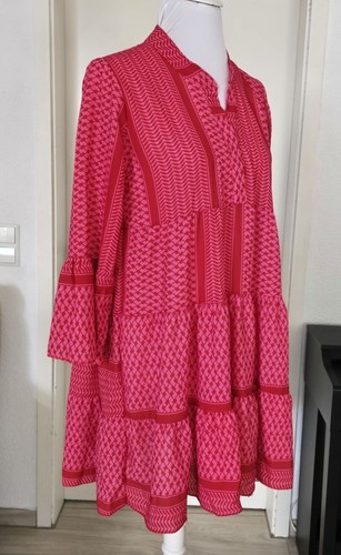 Kleid tunika mit volants und - kleid,