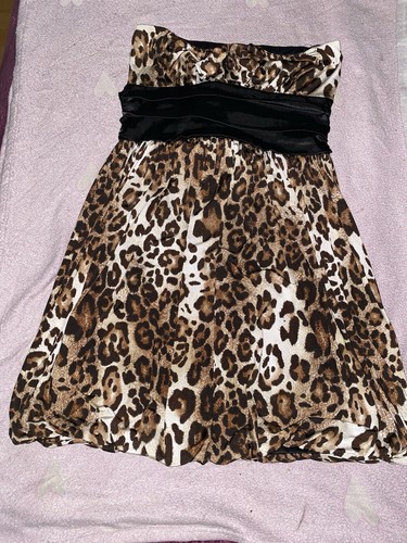Sommer mini kleid - kleid, leoprint