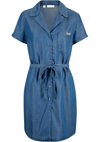 Damen kleid jeanskleid blau - damen,