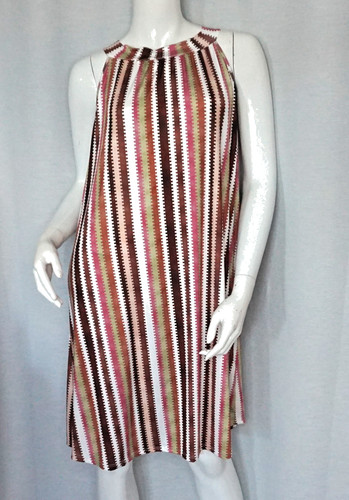 Neckholder kleid streifen - kleid,