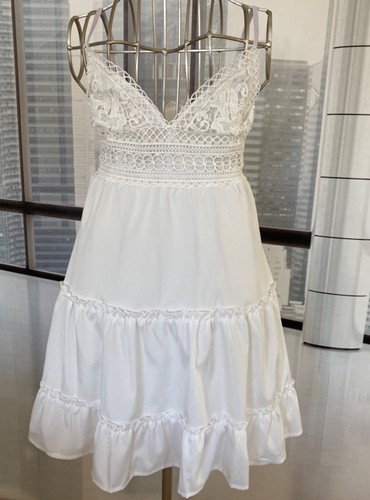 Weißes sommer minikleid s - minikleid,