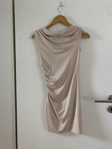 Kleid figurbetont beige - kleid, gr.