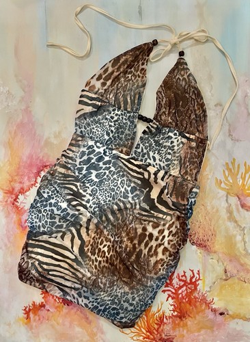 Sommerkleid mesh animal print - mesh,