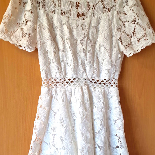 Damen minikleid xs weiß - h&m,
