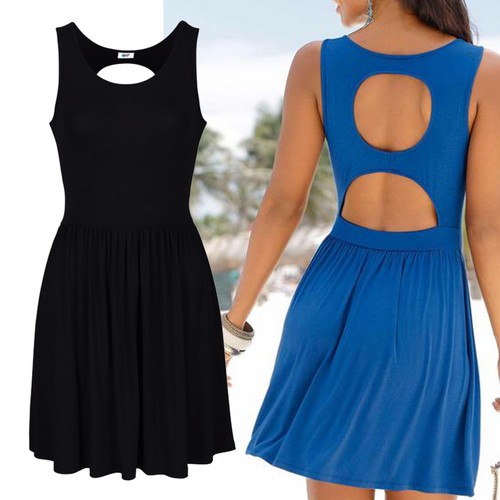 Wow schwarz mini sommerkleid - mini,