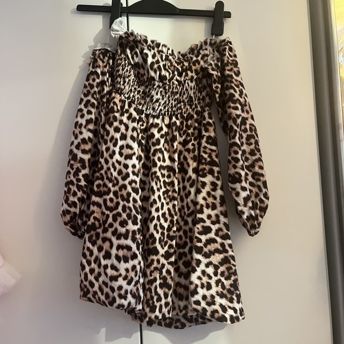 Leopardenmuster schulterfreies - leopardenmuster,