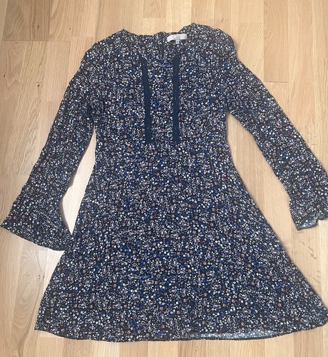Blaues blümchen sommerkleid - blümchen-,